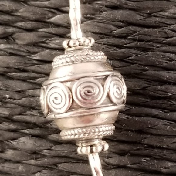 Long Sterling Silver & Swarovski Necklace/Lanyard - Picture 6 of 8